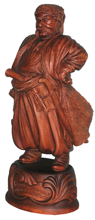 Гетьман, деревянная скульптура, Резьба по дереву. Сувенир. Оригинальный  подарок в традициях народных промыслов Украины. Сувенирная продукция. (89,7 КБ)