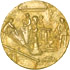 памятная медаль Международного съезда литейщиков в Италии (копия), размер 6см, прикладное искусство.