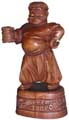 фото деревянная скульптура Выпивоха, материал груша, высота 17см. Резьба по дереву. Подарки и сувениры. Статуэтка.